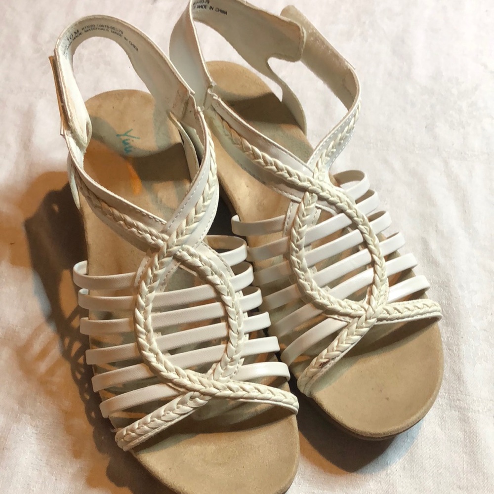 Women's Yuu Heidi comfort White classy Strappy Sandals